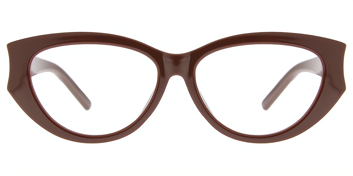 Brown Cat Eye Unique TR90 Eyeglasses