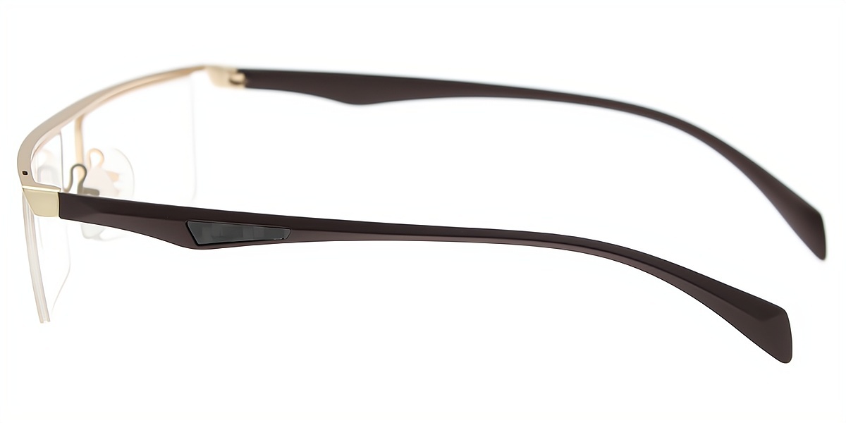 Golden Rectangle Classic Metal Eyeglasses
