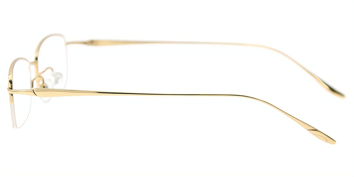 Golden Rectangle Simple Titanium Eyeglasses