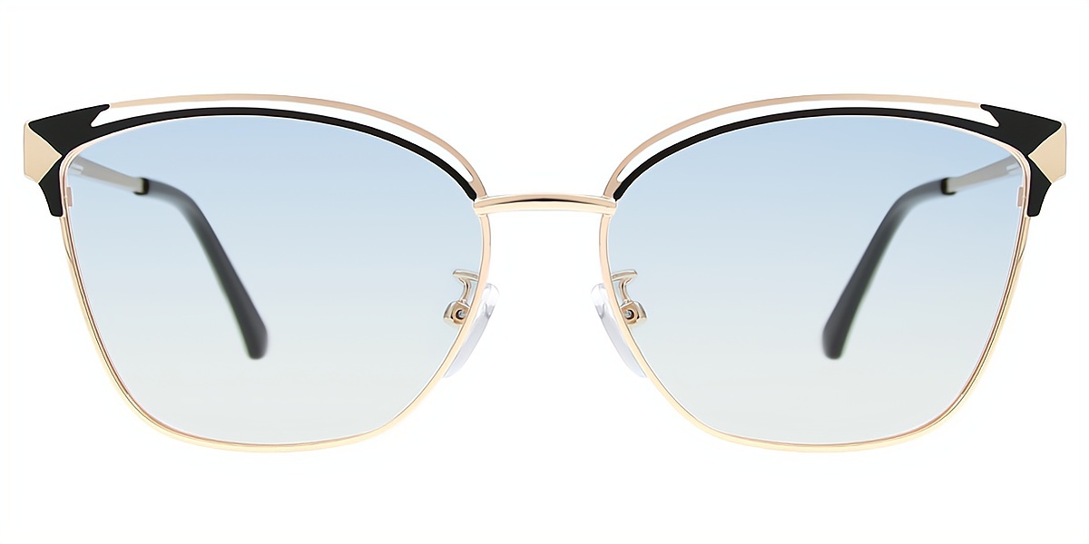 Black Cat Eye Exquisite Metal Eyeglasses