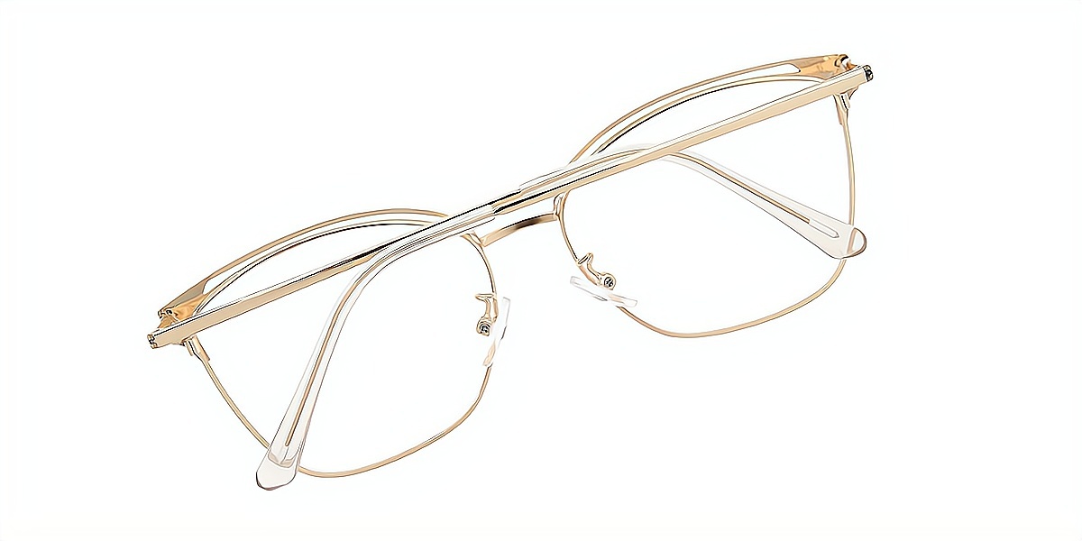 Purple Cat Eye Exquisite Metal Eyeglasses