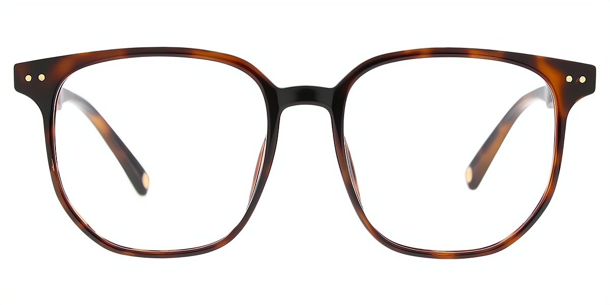 Tortoise Horn Oversized TR90 Eyeglasses