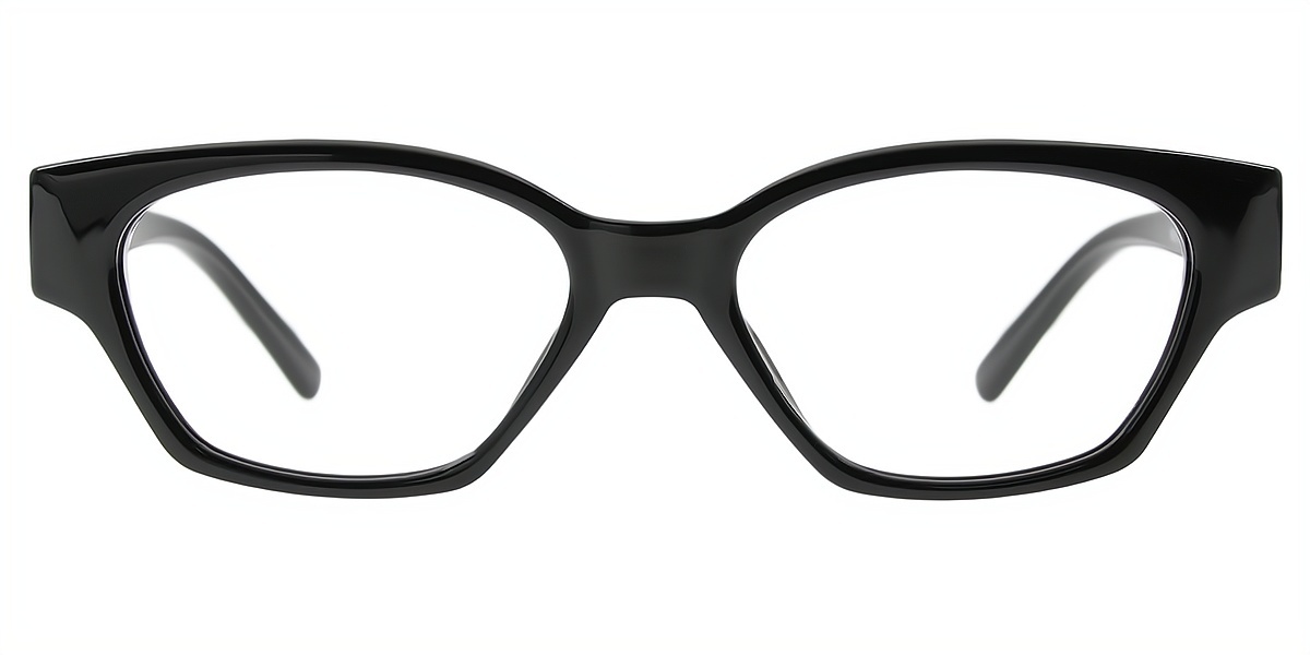 Black Cat Eye Oversized Unique TR90 Eyeglasses
