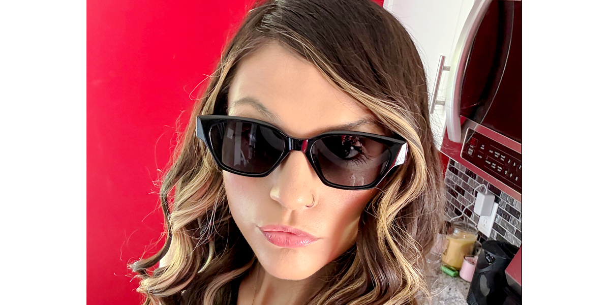 Black Cat Eye Oversized Unique TR90 Eyeglasses