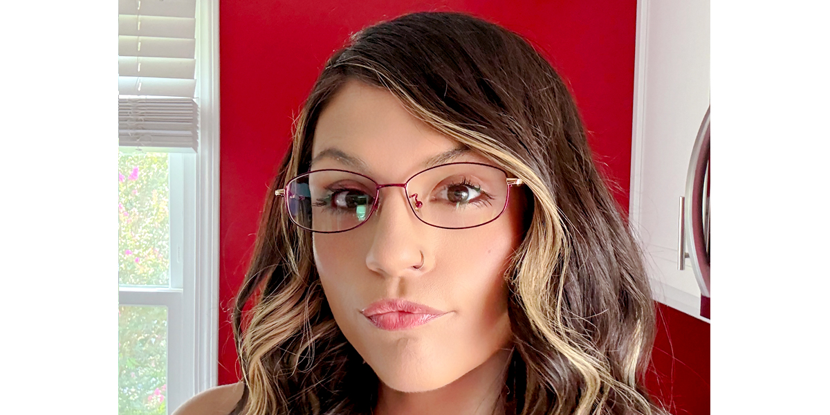 Purple Oval Elegant Metal Eyeglasses