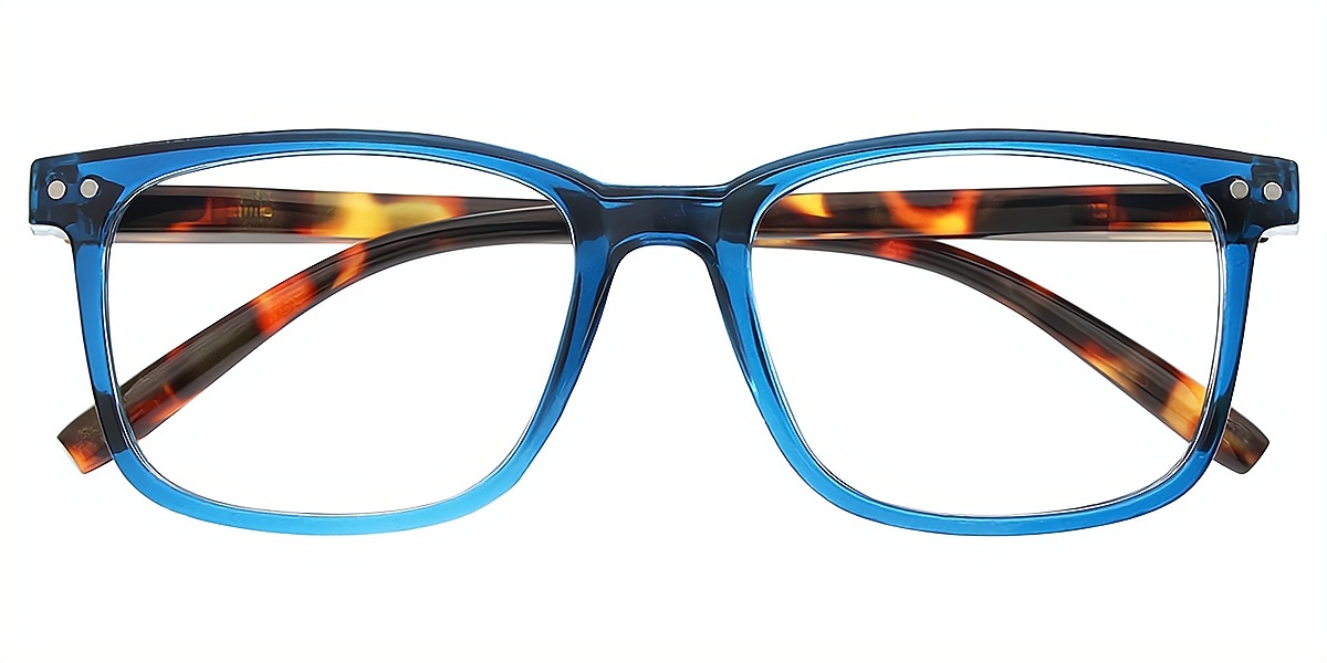 Blue Horn Retro Simple Plastic Eyeglasses