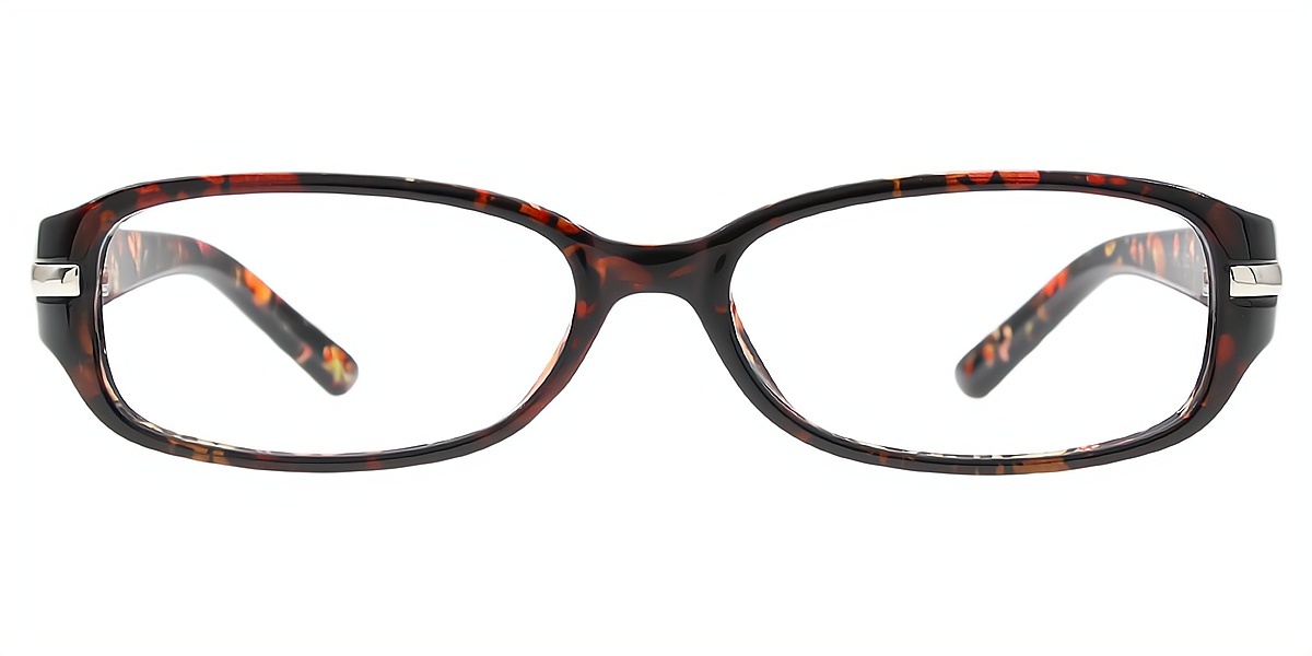 Floral Oval Retro TR90 Eyeglasses