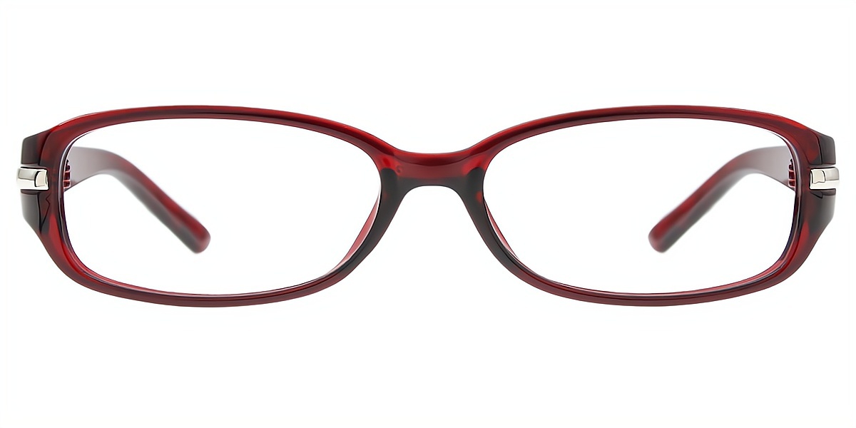 Red Oval Retro TR90 Eyeglasses