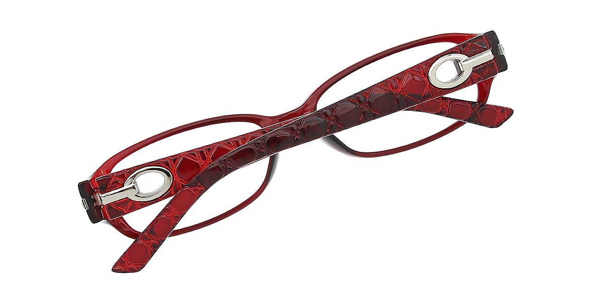 Red Oval Retro TR90 Eyeglasses