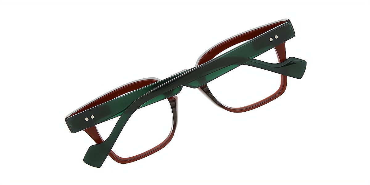 Brown Horn Retro Plastic Eyeglasses