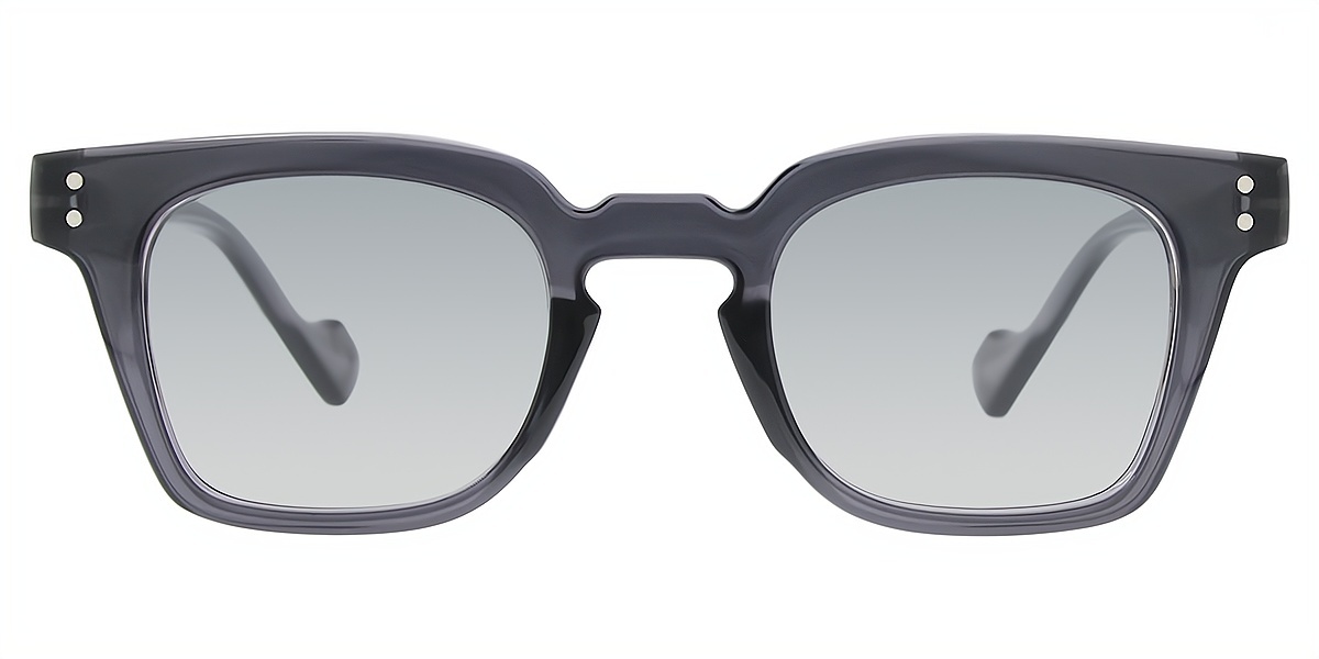 Gray Horn Retro Plastic Eyeglasses