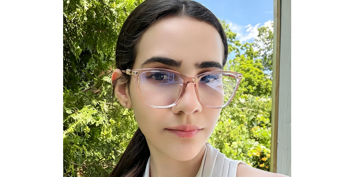 Pink Cat Eye Elegant TR90 Eyeglasses