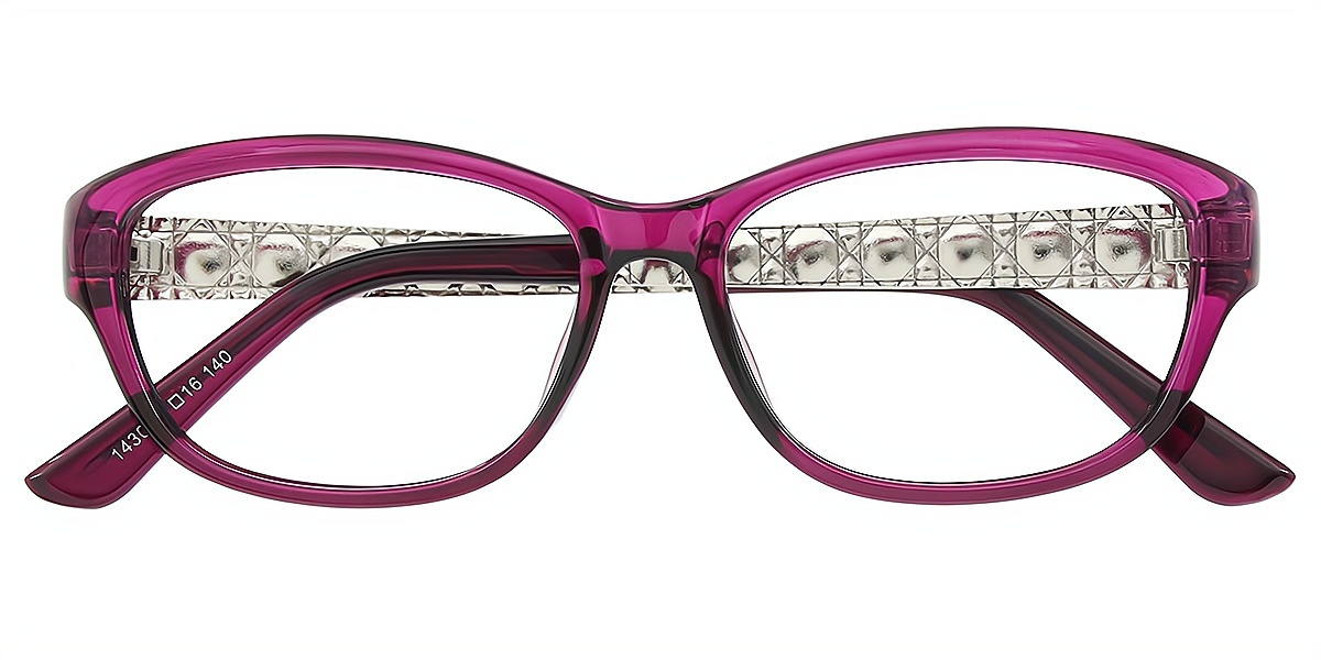 Purple Cat Eye Chic TR90 Eyeglasses