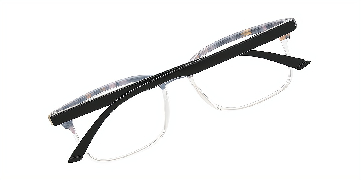 Mix Rectangle Retro Plastic Eyeglasses