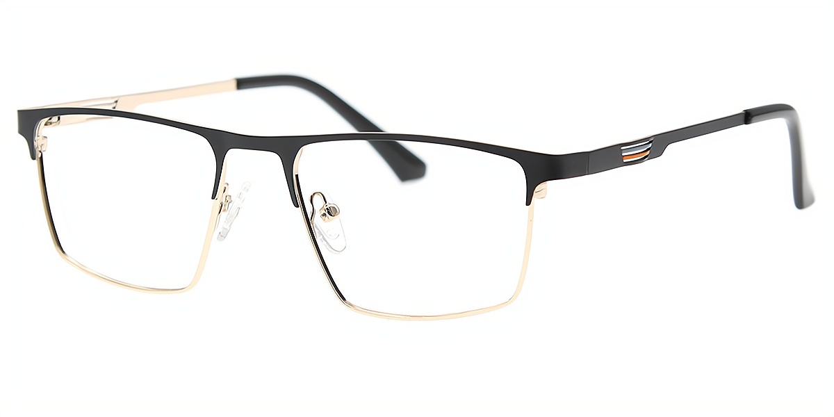 Golden Browline Retro Simple Metal Eyeglasses