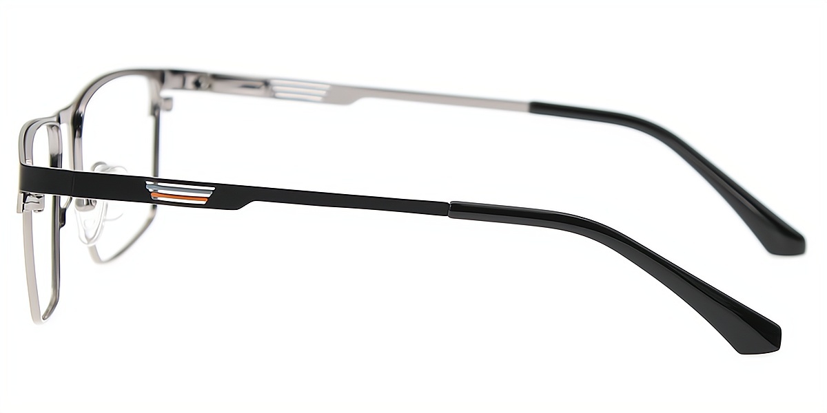 Silver Browline Retro Simple Metal Eyeglasses