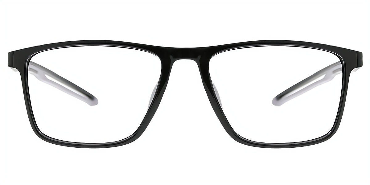 Black Horn Chic Plastic Eyeglasses