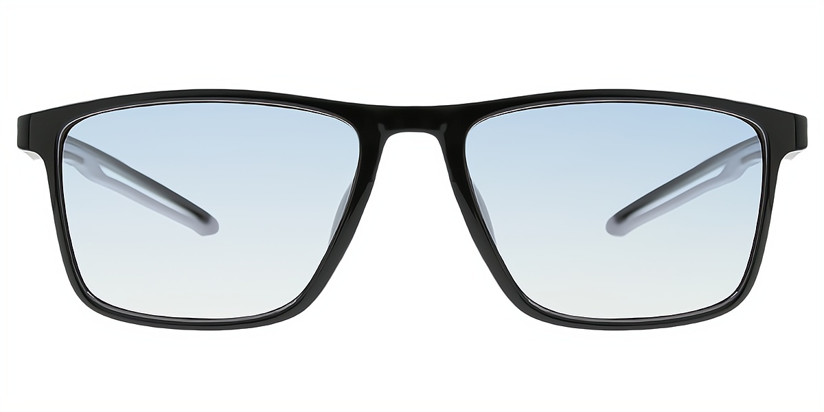 Black Horn Chic Plastic Eyeglasses