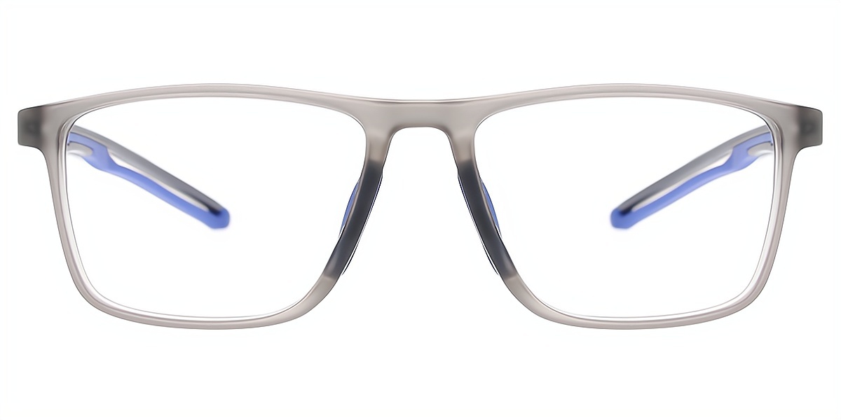 Gray Horn Chic Plastic Eyeglasses