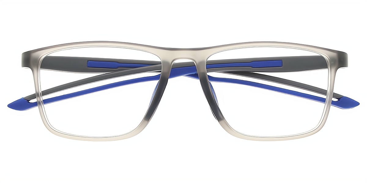 Gray Horn Chic Plastic Eyeglasses