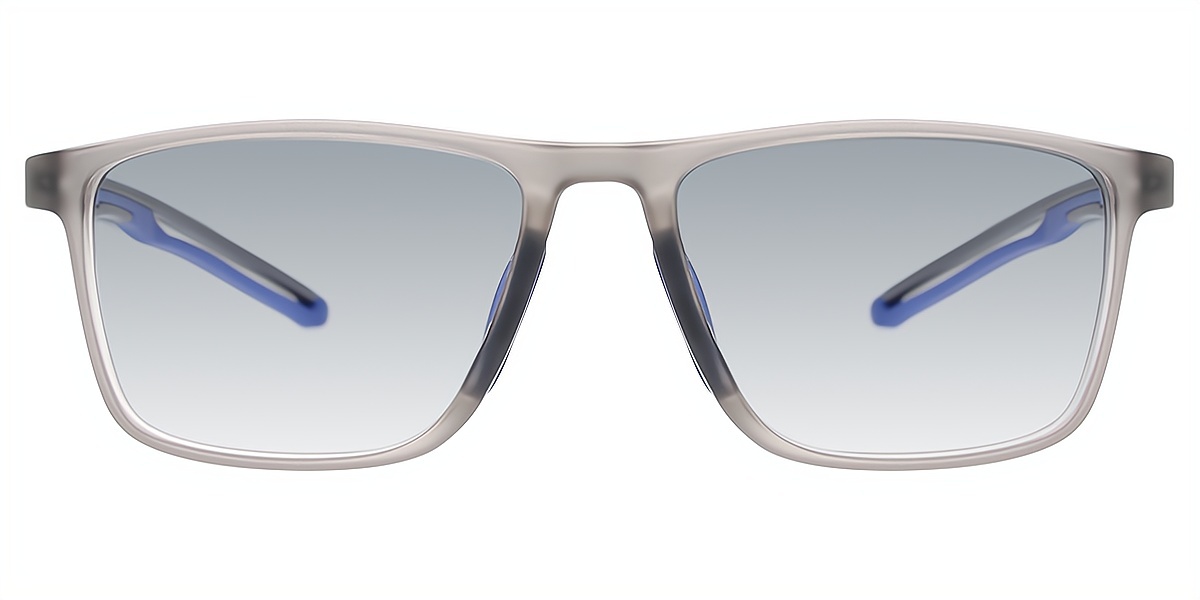 Gray Horn Chic Plastic Eyeglasses