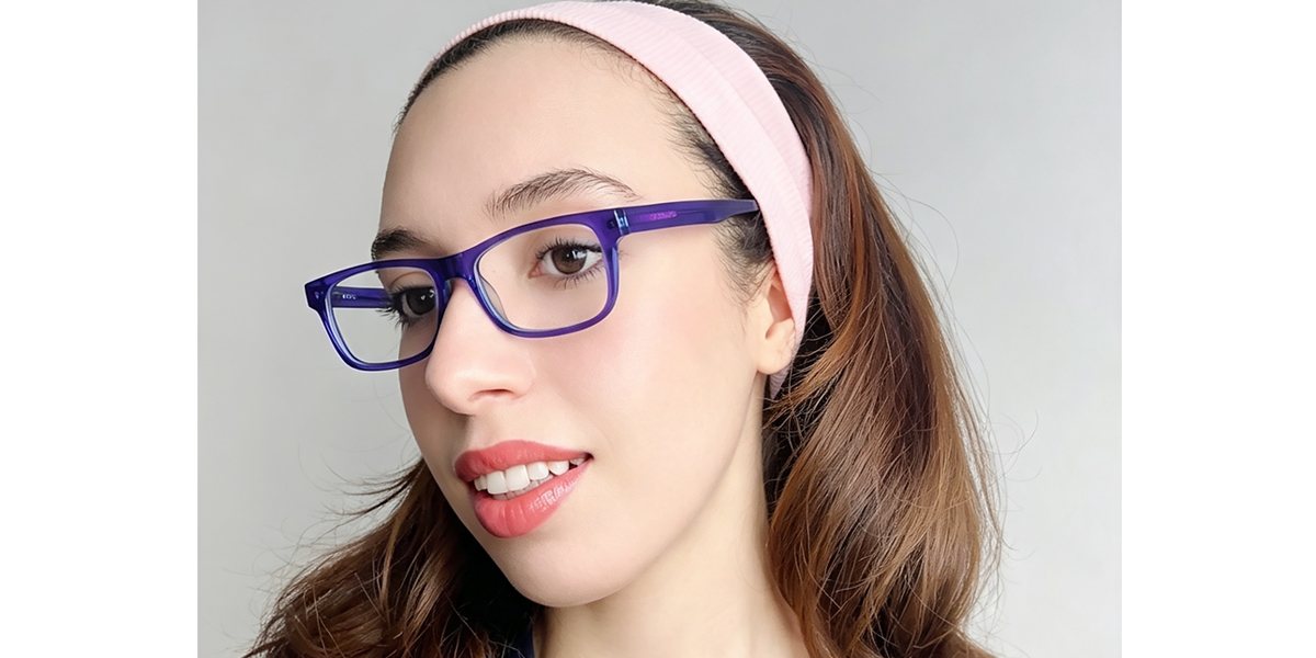 Purple Horn Elegant Acetate Eyeglasses
