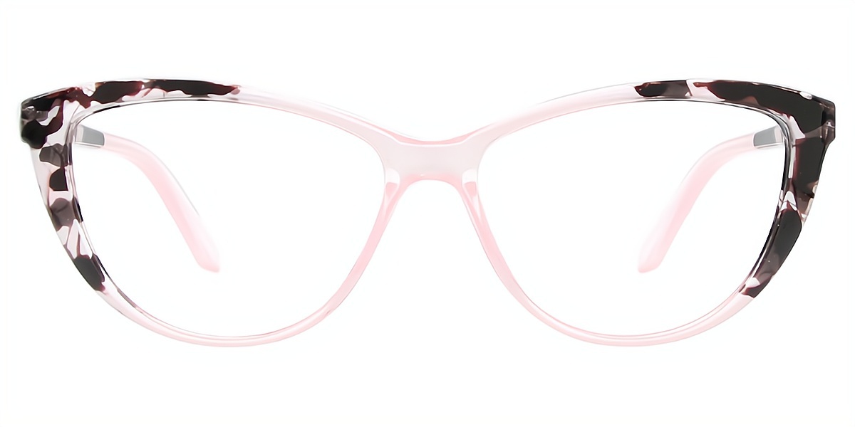 Pink Cat Eye Modish Plastic Eyeglasses
