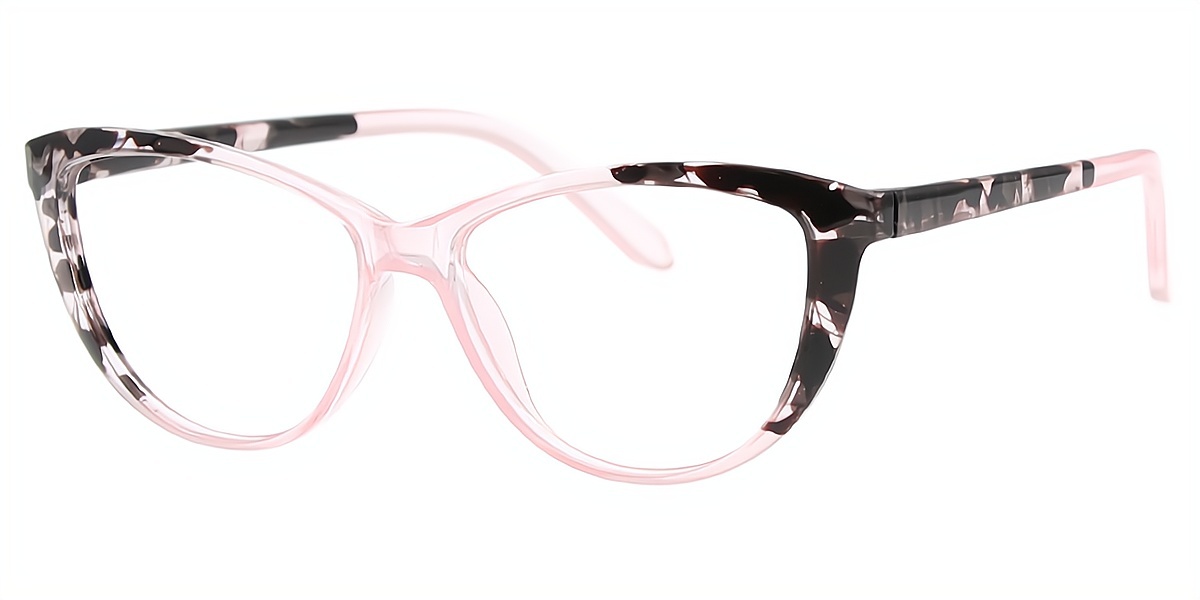 Pink Cat Eye Modish Plastic Eyeglasses