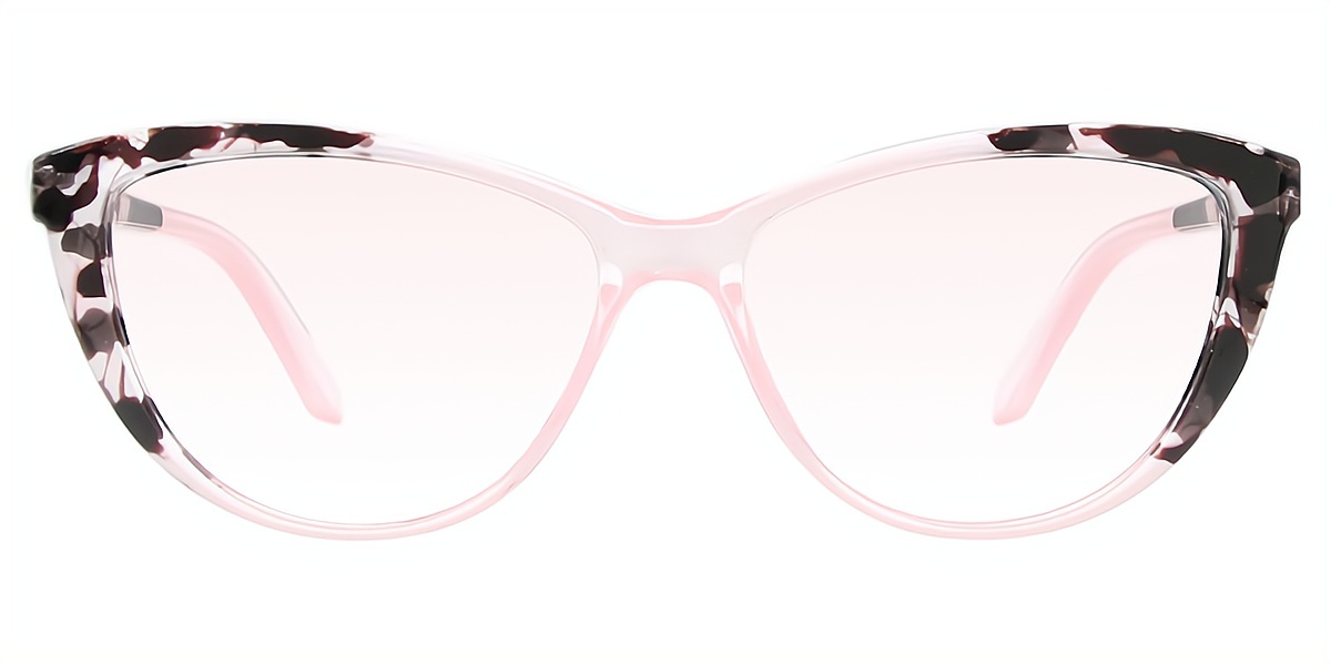 Pink Cat Eye Modish Plastic Eyeglasses