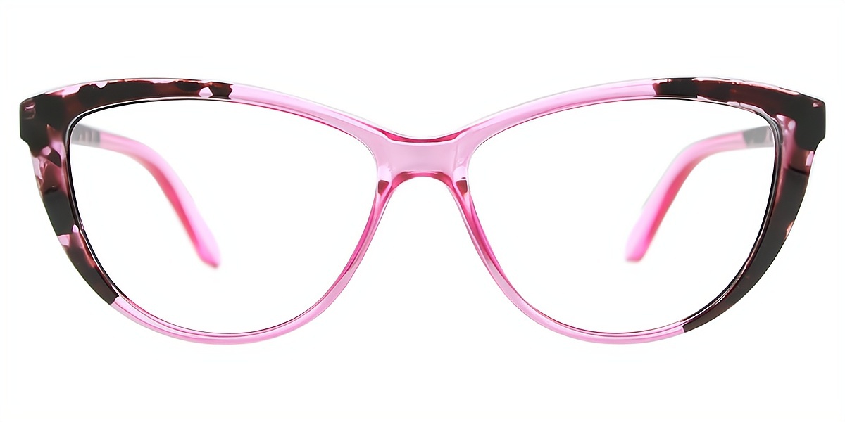Purple Cat Eye Modish Plastic Eyeglasses