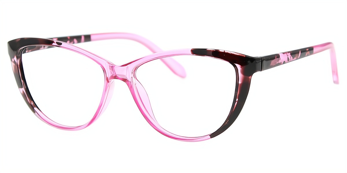 Purple Cat Eye Modish Plastic Eyeglasses