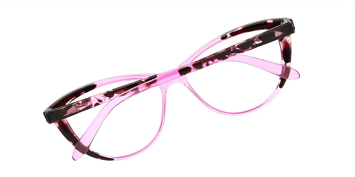 Purple Cat Eye Modish Plastic Eyeglasses
