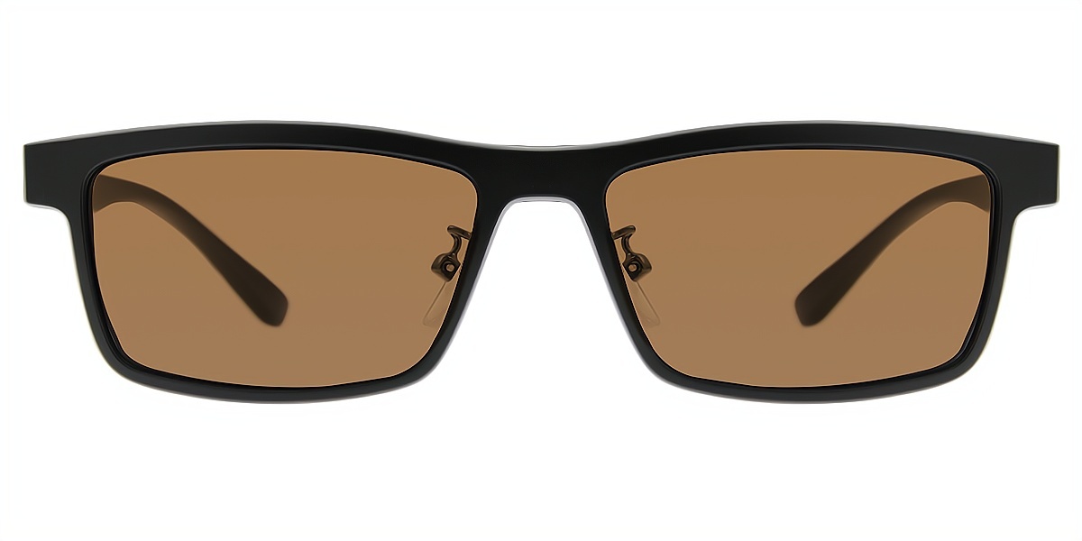 Gray Rectangle Chic Metal Eyeglasses