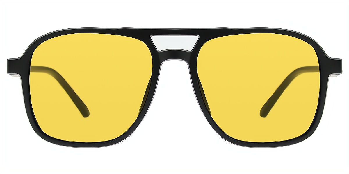 Black Aviator Geek-Chic TR90 Eyeglasses