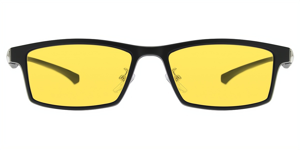 Silver Rectangle Classic Metal Eyeglasses