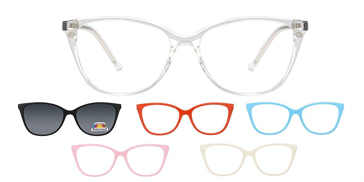 Clear Cat Eye Simple TR90 Eyeglasses