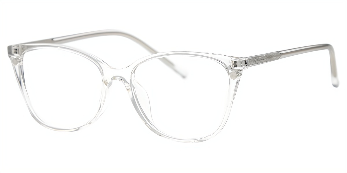 Clear Cat Eye Simple TR90 Eyeglasses