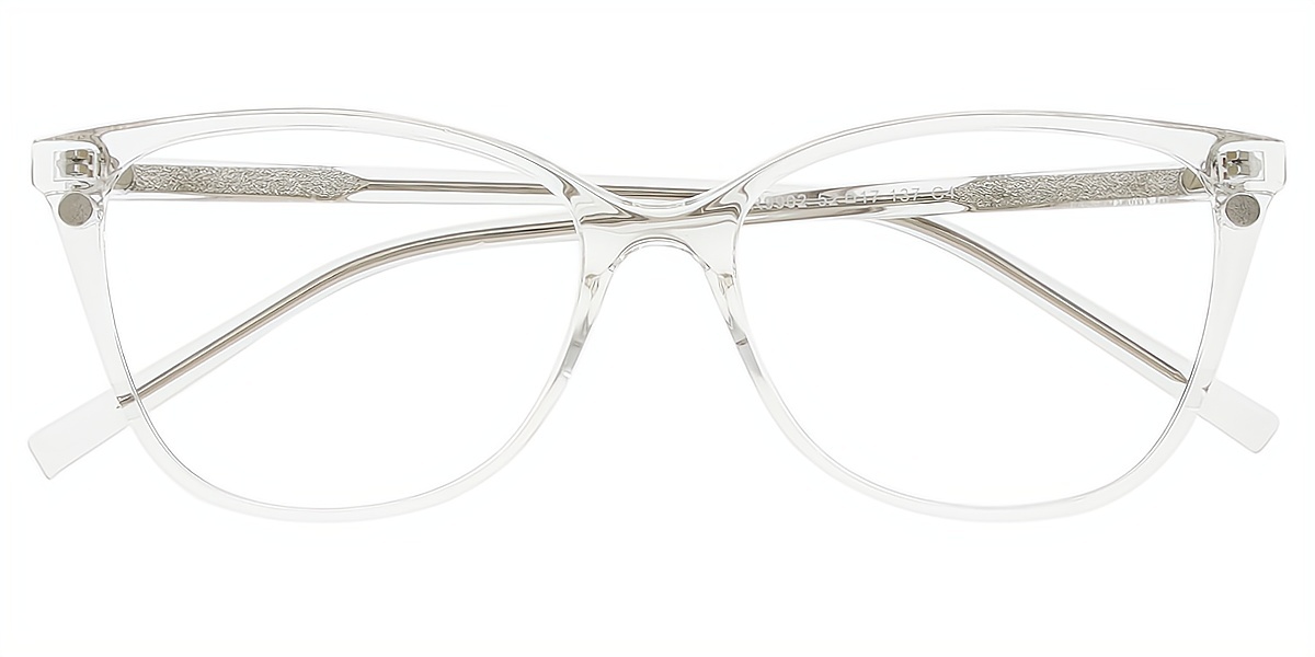 Clear Cat Eye Simple TR90 Eyeglasses