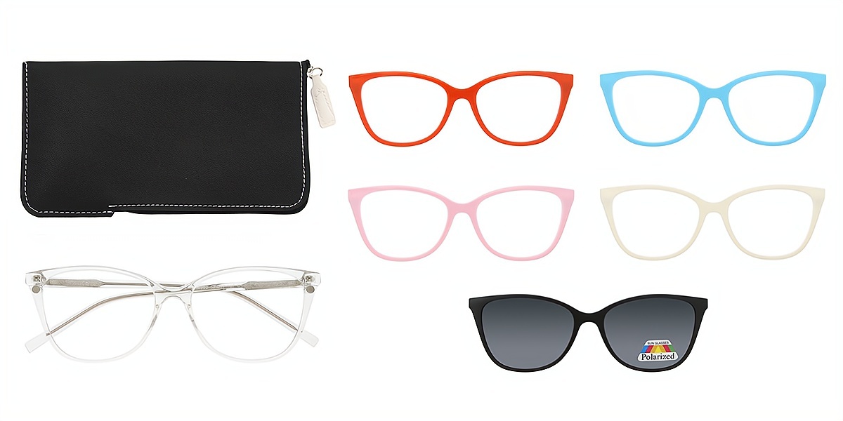 Clear Cat Eye Simple TR90 Eyeglasses