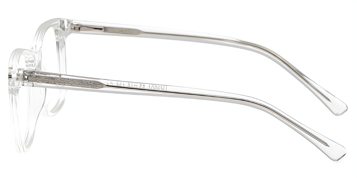 Clear Oval Simple TR90 Eyeglasses