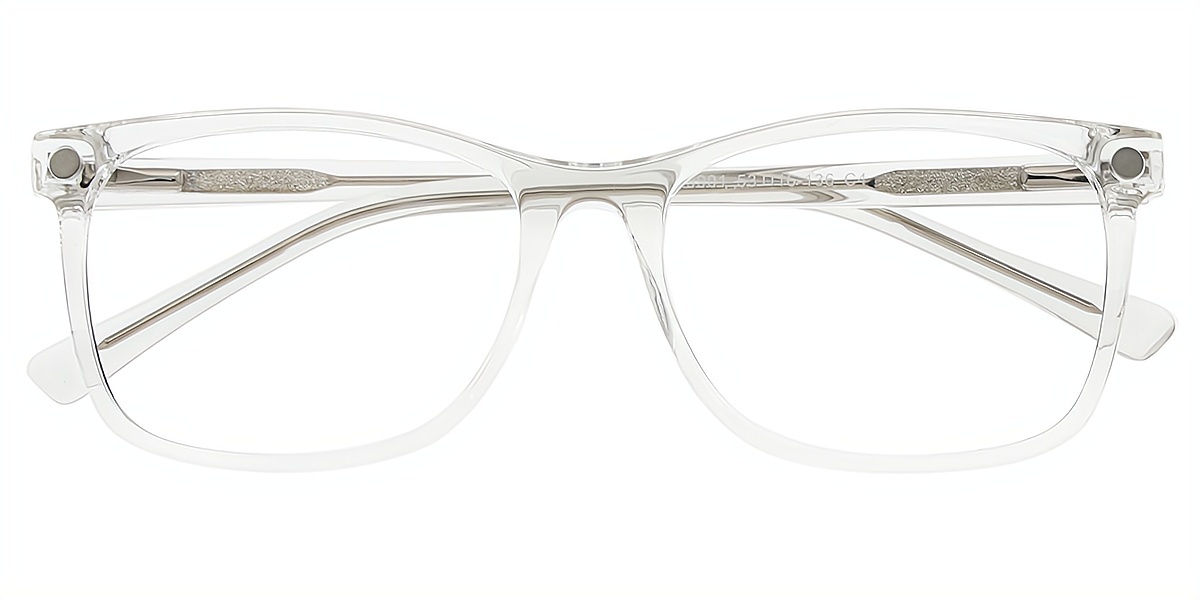 Clear Oval Simple TR90 Eyeglasses