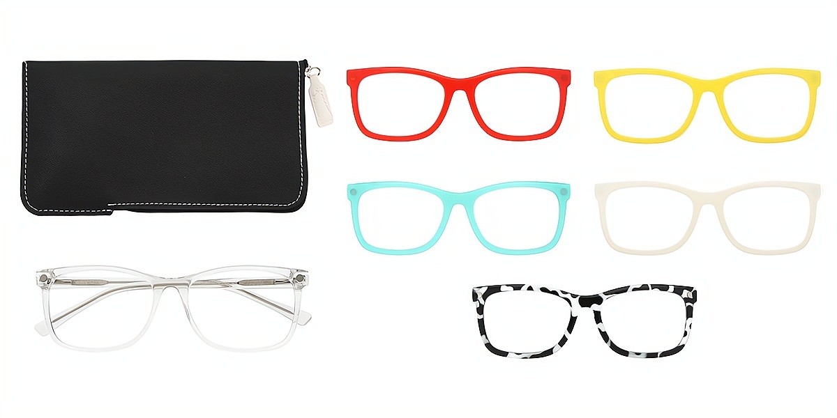 Clear Oval Simple TR90 Eyeglasses