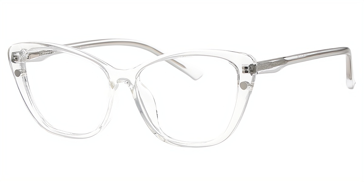 Clear Cat Eye Simple TR90 Eyeglasses