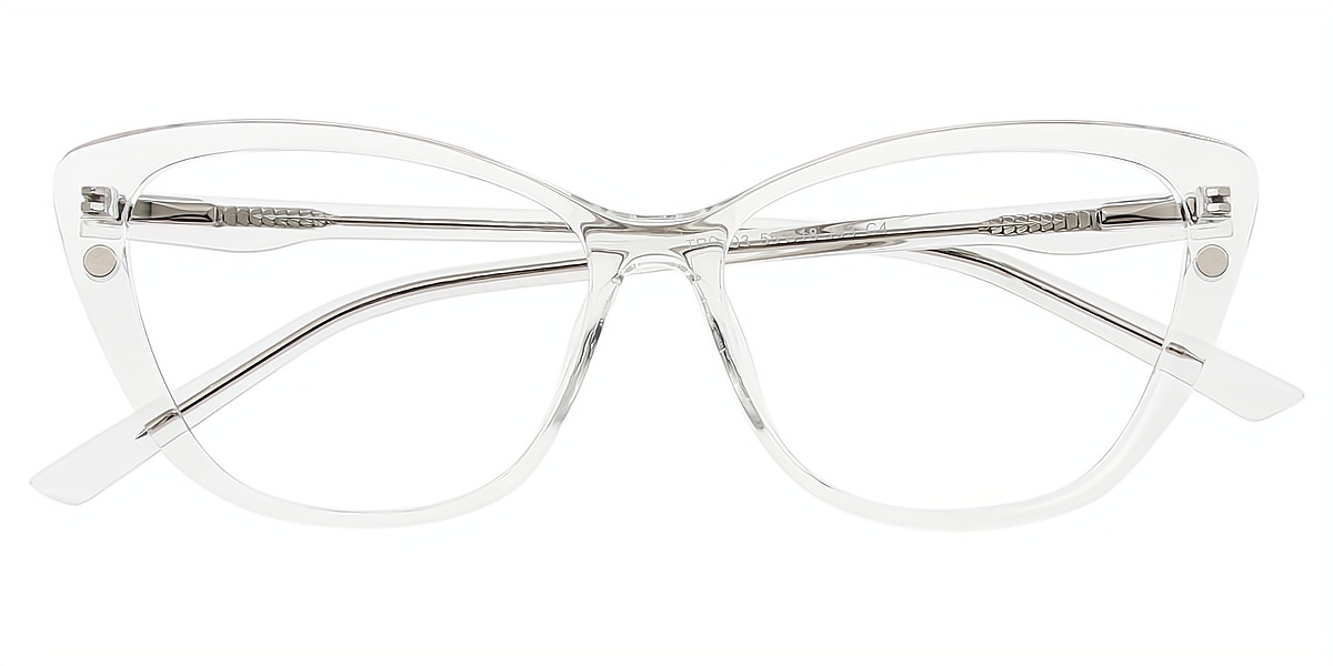 Clear Cat Eye Simple TR90 Eyeglasses