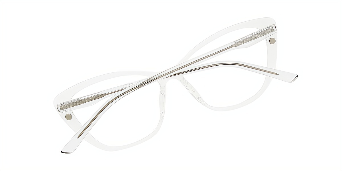 Clear Cat Eye Simple TR90 Eyeglasses