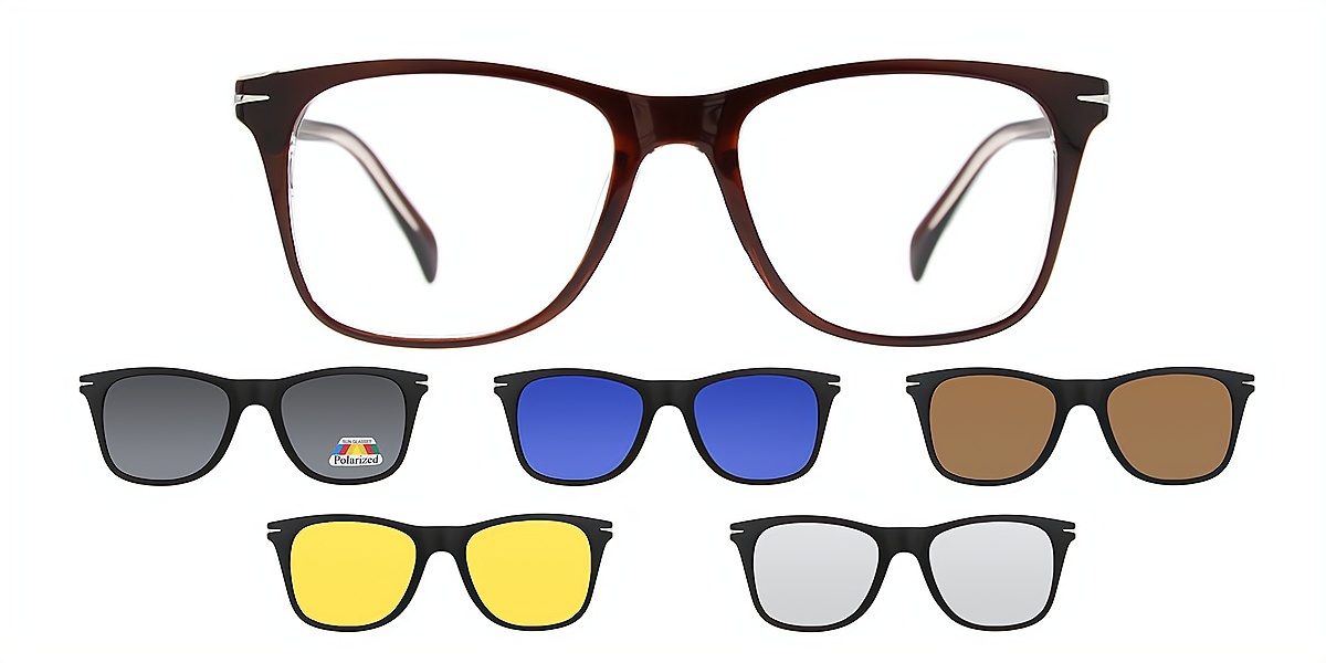 Brown Horn Chic TR90 Eyeglasses