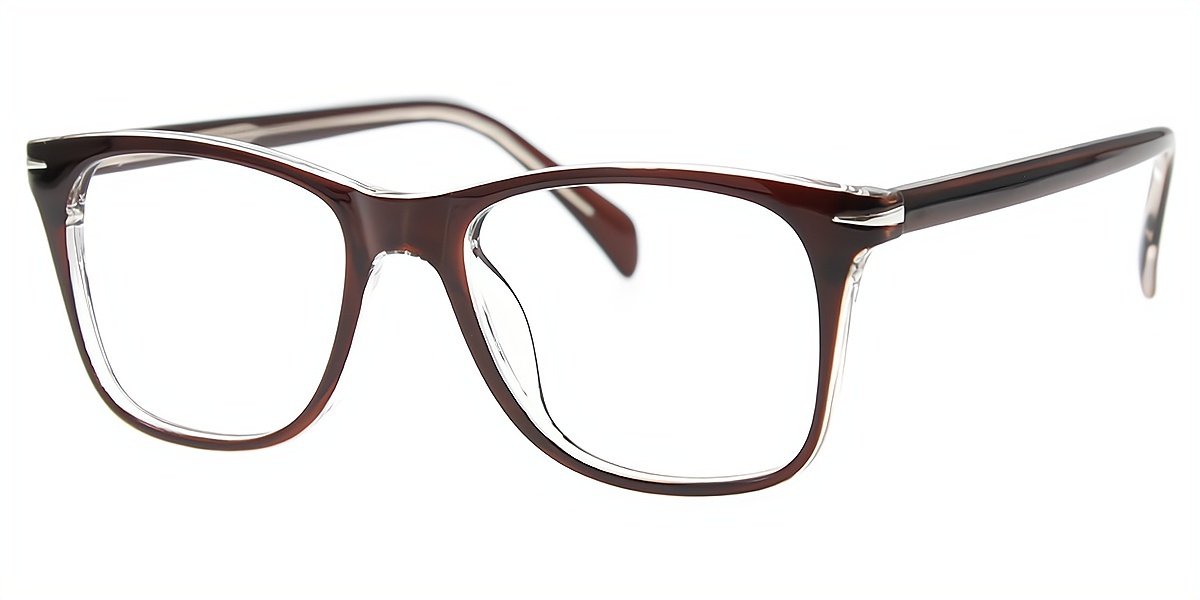 Brown Horn Chic TR90 Eyeglasses