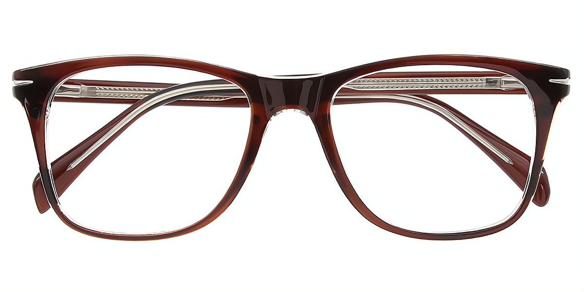 Brown Horn Chic TR90 Eyeglasses