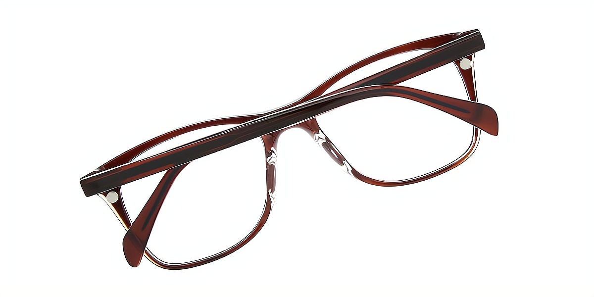Brown Horn Chic TR90 Eyeglasses