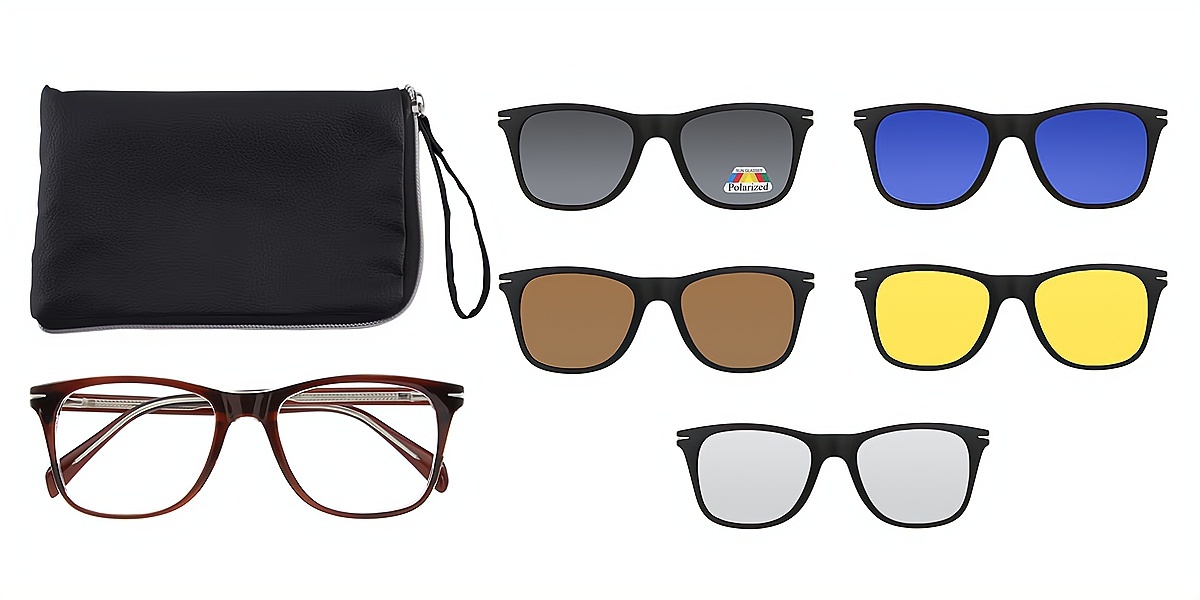 Brown Horn Chic TR90 Eyeglasses